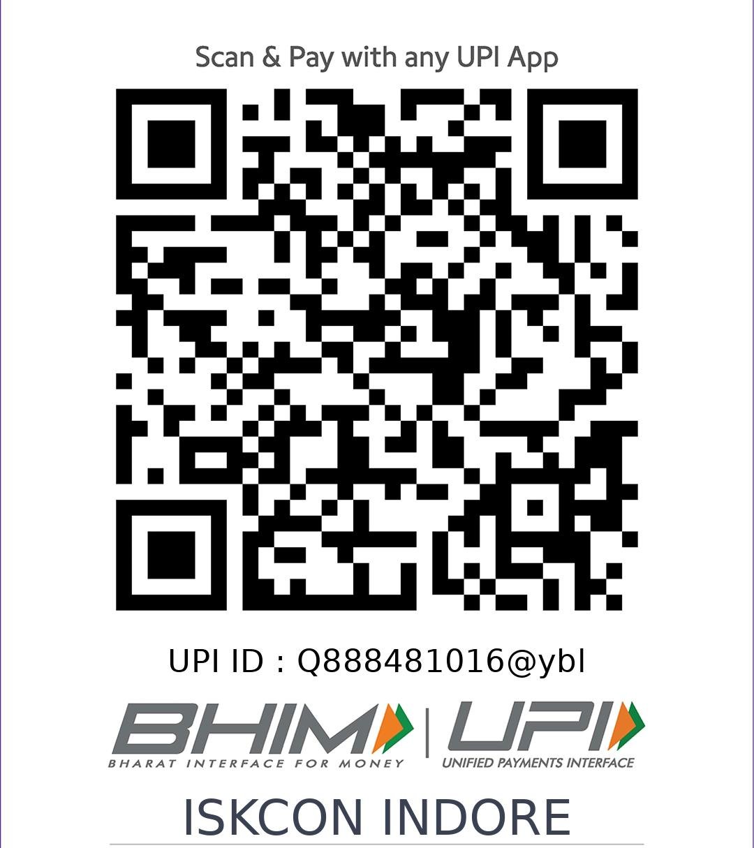 Scan to support Annadaan Seva